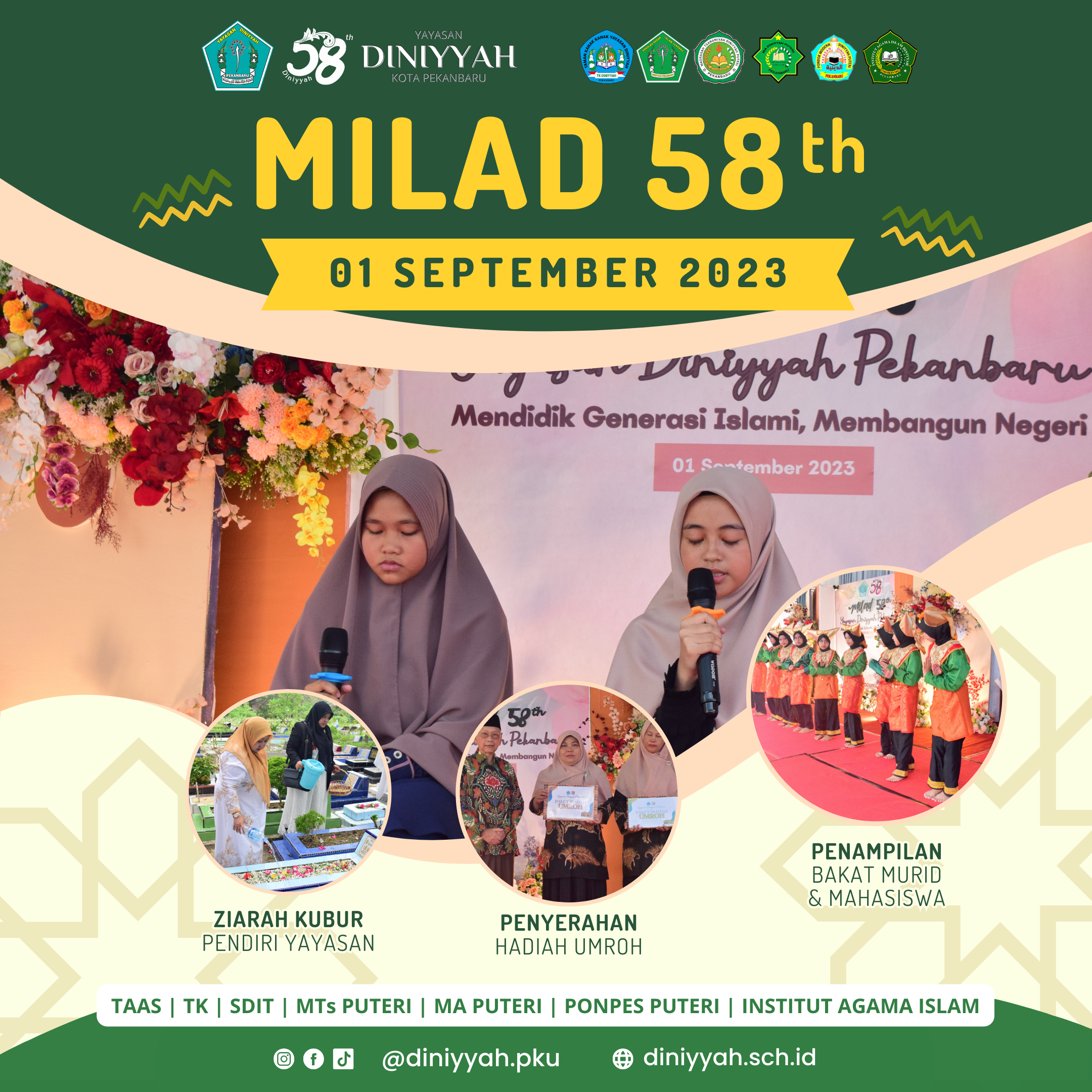 Mengukuhkan Warisan Islami: Milad 58th Yayasan Diniyyah Pekanbaru